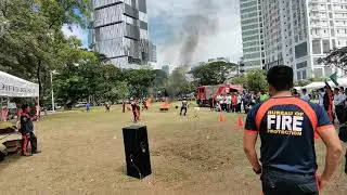 BFP cebu Fire Olympics 2020.. Fire extinguisher competitions. eBloc 2 ert team.