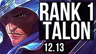 TALON vs POPPY (JNG) | Rank 1 Talon, Rank 3, 12/1/15, Legendary, 400+ games | EUW Challenger | 12.13