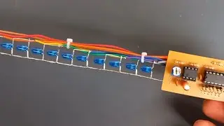 DIY Raindrop LED Lights Using 74HC595 And NE555 ICs