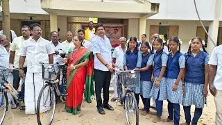 🔴எடப்பாளையம் ஊராட்சி அரசு மேல்நிலைப்பள்ளியில் மிதிவண்டி,தேர்வில் வெற்றி பெற கையேடு வழங்கும் விழா 