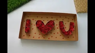 Cute proposal love you gift box#diy #art #shortsfeed #gift #love #creative #proposal