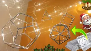 DIY Christmas Decorations: Upcycle Aluminum Food Containers into Geometric Wonders with LED Lights!