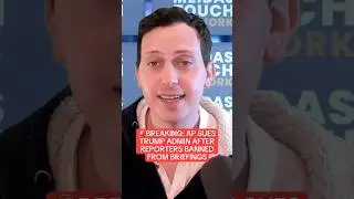 BREAKING: Trump SUED by AP over Reporter Ban