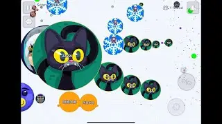 [Agar.io Mobile] Меня спровоцировали утренние неприятности и на меня напали, поэтому я уничтожил ...
