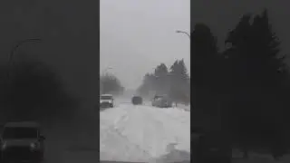 Winter storm mode ❄️🥶 #snowstorm #icyroads #winterseason