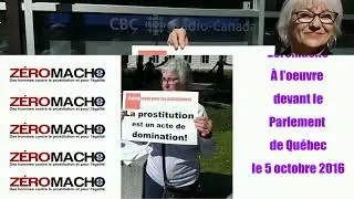 &laquo; Cartons rouges pour les prostitueurs &raquo; - Journ&eacute;e internationale de non-prostitution - Manif. &agrave; Qc