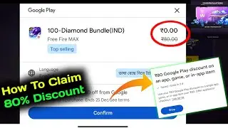 ₹80 off from google offer for free fire max | How to redeem ₹80 off offer in free fire max