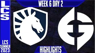 TL vs EG Highlights | LCS Summer 2023 W6D2 | Team Liquid vs Evil Geniuses