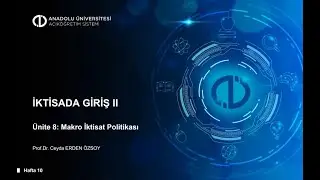 İKTİSADA GİRİŞ 2 ( UNİTE 8 )