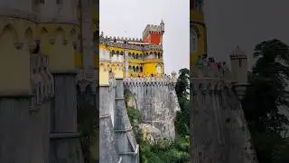 The Pena Palace, with its vibrant colors and breathtaking views, is straight out of a dream✨ #sintra
