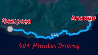 Mountain roads, driving in the rain, ASMR, T&uuml;rkiye - Dangerous road - Mersin to Antalya