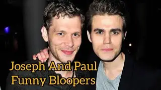 Paul & Joseph's Funny BTS Moment 😂 #thevampirediaries #paulwesley #josephmorgan #klefan #tvd #shorts