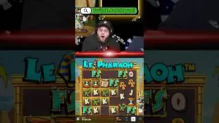 5 SCATTER LE PHARAOH OMG😨 #slot #casino #bigwin