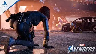 Black Widow vs Taskmaster - Marvel's Avengers (PS5) - 4K 60FPS HDR ULTRA GRAPHICS GAMEPLAY