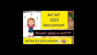 AIC MT 2023-Complete Information 🎯|Should we prepare agriculture & insurance awareness🤔👉 #aic #lic