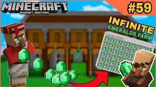 I Made Best Trading Hall For Emeralds | Simple 1.19 Emerald Farm | easy emerald farm mcpe 1.19 | #59