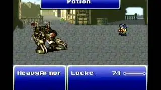Final Fantasy VI - Locke vs HeavyArmor
