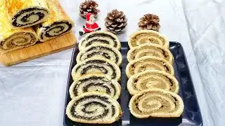 Hungarian Beigli Christmas Poppy Seed And Walnut Roll Cake