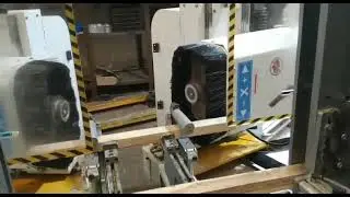 CNC double end tenon machining center double side tenoner for wood 2 side rounding and tenoning