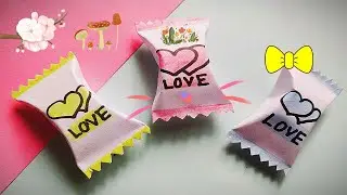 DIY Cute Candy Gift for kids/how to make paper candy box/ origami candy gift/cute craft idea at home
