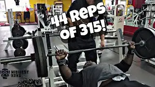 Kong joins @LarryWheels with 44 reps of 315! #fitness #gym #workout