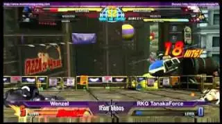 Tourneyplay March MvC3 Singles - Wenzel (AKU/WOL/SEN) vs RKG TanakaForce (MAG/AMA/SEN) Winners Semis