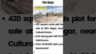 420 Sq. Yards Plot for Sale at Film Nagar | East-Facing | Near Cultural Centre