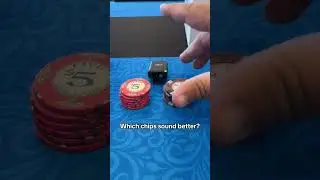 What chips sound better? #casinogames #casinoequipment #pokerchips #gamblinggames #boardgame