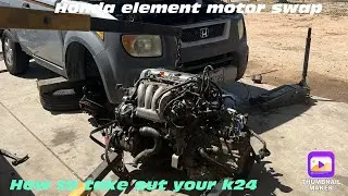 Honda element Jdm k24 swap part 1