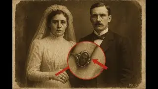 This 1908 Wedding Ring Photo &mdash; When Magnified, Another Face Appears in the Stone
