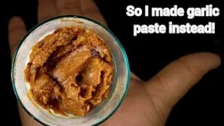 Turning garlic cloves into paste🧄#improvise#seasoning#foryou#benefits#health#yt 