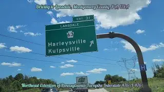 Driving to Lansdale, Montgomery County, PA, USA. Music by Kapka and David Peppi