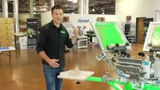Ryan Moor Demonstrates Riley Hopkin's Screen Printing Press's Stability