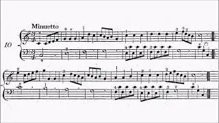 ABRSM Piano 2023-2024 Grade 1 A3 Reinagle Minuet in C Op.1 No.10 Sheet Music