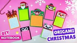 EASY CHRISTMAS CRAFTS IDEAS | NOTEBOOK PAPER ORIGAMI | SANTA, REINDEER, ELF,  SNOWMAN CRAFT