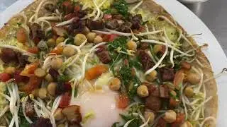 မုန့်ရေပါးလုပ်နည်း (Burmese Pizza - Mont Yay Par)