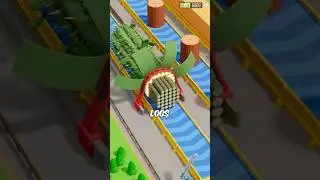 Idle Lumber: Cactus Tree vs 234 Saws #riseofcastles #viralshort