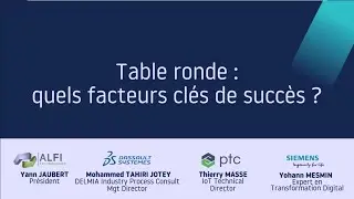 Table ronde : jumeau numérique, IIoT, IA... Quels facteurs clés de succès ?