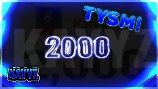 Thank you for 2000 Subscribers!