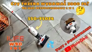 TEST TANIEGO MOPA 3w1 ILIFE W90 💰 Jak Hizero? 🧹 #MotoQba #iLife