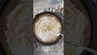 No Campfire needed!!! Skillet S&rsquo;mores Cookie! #recipe #thebakefeed #castiron
