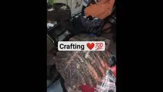 Crafting on Short Dreadlocks