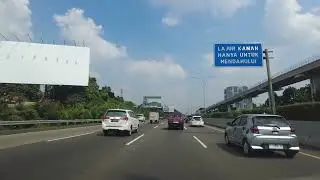 Drive in Jakarta From Jagorawi TMII to Cibubur | Relaxing ASMR Ride - Indonesia