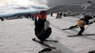 sunny powder laps through the woods of jay peak