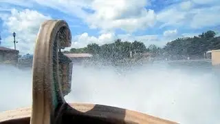 Journey To Atlantis front seat on-ride HD POV SeaWorld San Antonio