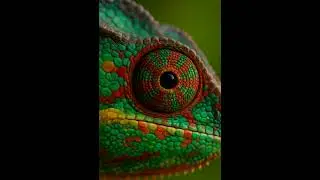 Chameleon Eye Zoom-In! 🦎 Colors You&rsquo;ve Never Seen