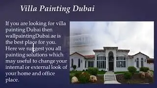 Villa Painting In Dubai, Abu dhabi, Sharjah,Al Ain | Call (00971)56-600-9626