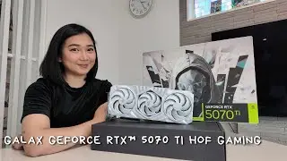 Абсолютно новая конфигурация игры: встречайте GALAX GeForce RTX&trade; 5070 Ti Hall of Fame Gaming White