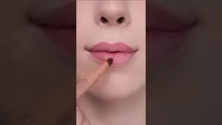 Glossy Nude Lip Combo Using Buxom Power Line Lip Liner and Buxom Full on Plumping Lip Cream