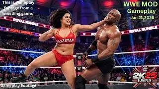 WWE 2K25 -Bobby Lashley vs Pakistani Diva | Intergender Match Gameplay | Jan 21 , 2026